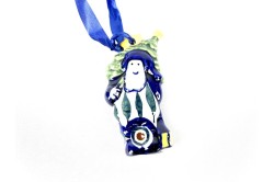 Hanger 5  Bunzlau Kersthanger kerstman Kerst